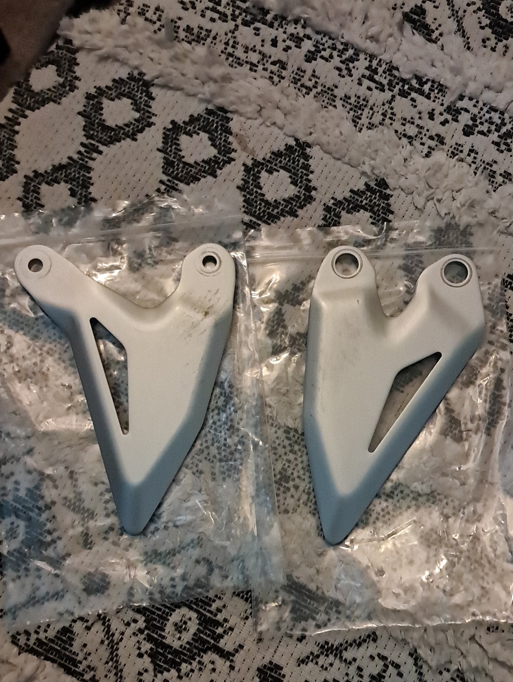 Pair 2024 Kawasaki Z500 Motorcycle heel Guards